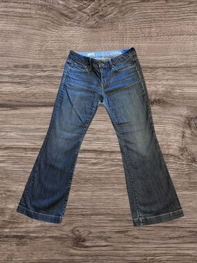 VINTAGE GAP 1969 "Long & Lean" Low Rise Bootcut Jeans - Dark Wash Y2K 00s